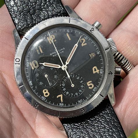 breitling pilotband|1960s breitling co pilot watch.